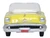 1957 Oldsmobile 88 Convertible Coronado Yellow 1/87 HO Scale Diecast Model Car Oxford Diecast 87OC57001
