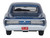 1966 Pontiac GTO Fontaine Blue Metallic 1/87 HO Scale Diecast Model Car Oxford Diecast 87PG66001