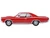 1966 Pontiac GTO Montero Red 1/87 (HO) Scale Diecast Model Car Oxford Diecast 87PG66002