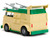Party Wagon Green and Beige Teenage Mutant Ninja Turtles Hollywood Rides Series Diecast Model Car Jada 34723