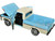 1969 Ford F 100 Pickup Truck Light Blue and Cream Timeless Legends Series 1/24 Diecast Model Car Motormax 79315LTBL