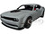 2022 Dodge Challenger R T Scat Pack Widebody Smoke Show Gray 1/18 Model Car Autoart 71774