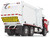 Peterbilt 520 Refuse Garbage Truck with Wittke Front Loader and Trash Bin Red and White 1/34 Diecast Model First Gear FG10-4335