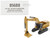 CAT Caterpillar 395 Next Generation Hydraulic Excavator General Purpose Version Yellow with Additional Tools High Line Series 1/87 HO Diecast Model Diecast Masters 85688