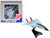 Grumman F 14 Tomcat Fighter Aircraft VF 31 Tomcatters United States Navy 1/160 Diecast Model Airplane Postage Stamp PS5383-5