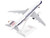 Airbus A320 Commercial Aircraft with Landing Gear Avianca Colombia N284AV White and Gray with Blue Stripes Snap Fit 1/150 Plastic Model Skymarks SKR1033