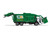 Mack LR Garbage Truck with McNeilus Meridian Front Load Refuse Body White and Green with Refuse Bin Waste Management 1/64 Diecast Model First Gear 60-1796D
