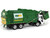Mack LR Garbage Truck with McNeilus Meridian Front Load Refuse Body White and Green with Refuse Bin Waste Management 1/64 Diecast Model First Gear 60-1796D