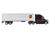 UPS Tractor Truck Brown with Dry Goods Trailer United Parcel Service 1/64 Diecast Model Daron GW68061