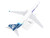 Boeing 737 900 Commercial Aircraft Alaska Airlines One World N487AS White with Blue Tail Snap Fit 1/130 Plastic Model Skymarks SKR1081
