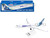 Boeing 737 900 Commercial Aircraft Alaska Airlines One World N487AS White with Blue Tail Snap Fit 1/130 Plastic Model Skymarks SKR1081
