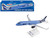Embraer E195 Commercial Aircraft Breeze Airways N190BZ Blue Snap Fit 1/100 Plastic Model Skymarks SKR1106