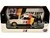 1966 Ford Mustang Fastback 2+2 Off White and Black with Red and Yellow Stripes Hurst Shifters Limited Edition to 6000 pieces Worldwide 1/24 Diecast Model Car M2 Machines 40300-114A