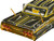 1964 Chevrolet Impala SS Lowrider Gray Metallic with Gold Graphics Lowriders Maisto Design Series 1/26 Diecast Model Car Maisto 32547GRY