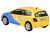 2001 Honda Civic Type R EP3 Blue and Yellow with Black Hood Spoon Sports 1/64 Diecast Model Car Paragon Models