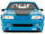 1989 Ford Mustang GT Blue with Black Hood Stripes Fast & Furious Series 1/24 Diecast Model Car Jada 34922