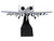 Republic A 10C Thunderbolt II Attack Aircraft Flying Tigers 23rd Fighter Group 23rd Wing 2003 United States Air Force 1/100 Diecast Model Airplane FS027A