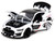 2020 Ford Mustang Shelby GT500 #65 White with Black Top and Stripes Ford Performance Bigtime Muscle Series 1/24 Diecast Model Car Jada 35216