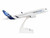 Airbus A220 300 Commercial Aircraft Airbus C FFDO White with Blue Tail Snap Fit 1/100 Plastic Model Skymarks SKR991