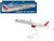 Airbus A350 1000 Commercial Aircraft Virgin Atlantic Airways G VXWB Gray with Red Tail Snap Fit 1/200 Plastic Model Skymarks SKR1012