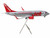 Boeing 737 300 Commercial Aircraft Jet2 G GDFG Gray Metallic with Red Tail Gemini 200 Series 1/200 Diecast Model Airplane GeminiJets G2EXS1264