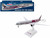 Boeing 777 300 Commercial Aircraft with Landing Gear Qatar Airways FIFA World Cup Qatar 2022 Gray and Dark Red Snap Fit 1/200 Plastic Model Skymarks SKR1141