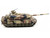 Leopard 2 A7+ Main Battle Tank Desert Camouflage German Army Armor Premium Series 1/72 Diecast Model Panzerkampf 12203PA