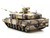 Leopard 2 A7+ Main Battle Tank Desert Camouflage German Army Armor Premium Series 1/72 Diecast Model Panzerkampf 12203PA