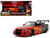2002 Nissan Skyline GT R R34 RHD Right Hand Drive Red Metallic and Black Godzilla vs Destoroyah 1995 Movie Hollywood Rides Series 1/24 Diecast Model Car Jada 35133