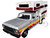 1979 Ford F 150 Custom Pickup Truck Silver Metallic with Side Stripes with Camper Shell American Classics Series 1/24 Diecast Model Car Motormax 75330-79346SIL