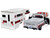 1966 Chevrolet C10 Fleetside Pickup Truck Silver Metallic with Brown Sides with Camper Shell American Classics Series 1/24 Diecast Model Car Motormax 75330-73355SIL