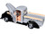1942 47 Ford Jailbar Pickup Truck Gray and Black Timeless Legends Series 1/24 Diecast Model Car Motormax 79388GRY