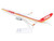 Boeing 737 800 Commercial Aircraft Copa Airlines HP 7371CMP White with Red and Yellow Stripes Snap Fit 1/130 Plastic Model Skymarks SKR1126