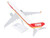 Boeing 737 800 Commercial Aircraft Copa Airlines HP 7371CMP White with Red and Yellow Stripes Snap Fit 1/130 Plastic Model Skymarks SKR1126