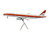 Airbus A321 Commercial Aircraft American Airlines PSA N582UW White with Red and Orange Stripes Gemini 200 Series 1/200 Diecast Model Airplane GeminiJets G2AAL1292