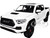 2023 Toyota Tacoma TRD PRO Pickup Truck White with Sunroof Special Edition Series 1/27 Diecast Model Car Maisto 32910WH