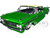 1959 Chevrolet Impala Lowrider Green Metallic with Cream Top and Wire Wheels Street Low Series 1/24 Diecast Model Car Jada 35592