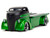 1947 Ford COE Flatbed Truck Green Metallic and Matt Black Toyo Tires with Extra Wheels Just Trucks Series 1/24 Diecast Model Car Jada 35043