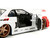 2002 Nissan Skyline GT R R34 RHD Right Hand Drive White with Red Graphics and Ryu Diecast Figure Street Fighter Video Game Anime Hollywood Rides Series 1/24 Diecast Model Car Jada 35114