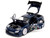 1993 Mazda RX 7 Dark Blue with Graphics and Kakashi Hatake Diecast Figure Naruto Shippuden 2009 2017 TV Series Anime Hollywood Rides Series 1/24 Diecast Model Car Jada 35349