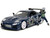 1993 Mazda RX 7 Dark Blue with Graphics and Kakashi Hatake Diecast Figure Naruto Shippuden 2009 2017 TV Series Anime Hollywood Rides Series 1/24 Diecast Model Car Jada 35349