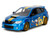 2012 Subaru Impreza WRX STI Blue Metallic with Graphics and Sonic The Hedgehog Diecast Figure Sonic The Hedgehog Hollywood Rides Series 1/24 Diecast Model Car Jada 35871