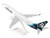 Boeing 737-900 Commercial Aircraft "Alaska Airlines" (N494AS) White with Blue Tail Snap Fit 1/130 Plastic Model Skymarks SKR875