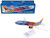 Boeing 737 MAX 8 Commercial Aircraft Southwest Airlines Imua One N8710M Hawaiian Graphics Snap Fit 1/130 Plastic Model Skymarks SKR1145