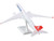Airbus A350 900 Commercial Aircraft Turkish Airlines TC LGJ White with Red Tail Snap Fit 1/200 Plastic Model Skymarks SKR1155