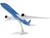 Airbus A350 900 Commercial Aircraft ITA Airways Blue with Striped Tail Snap Fit 1/200 Plastic Model Skymarks SKR1149