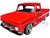 1966 Chevrolet C10 Fleetside Pickup Truck Red Maxx Design American Classics Series 1/24 Diecast Model Car Motormax 73355MX-R