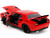 2015 Dodge Challenger Red with Black Stripes and Glenn Diecast Figure The Walking Dead 2010 2022 TV Series Hollywood Rides Series 1/24 Diecast Model Car Jada 35185