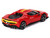 Ferrari 296 GTB Assetto Fiorano Rosso Corsa Red with Yellow Stripes 1/64 Diecast Model Car BBR BBRFER64002