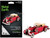 Model Kit 1934 Packard Twelve Convertible Red with Tan Soft Top Moderate Difficulty Steel Model Metal Earth MMS175